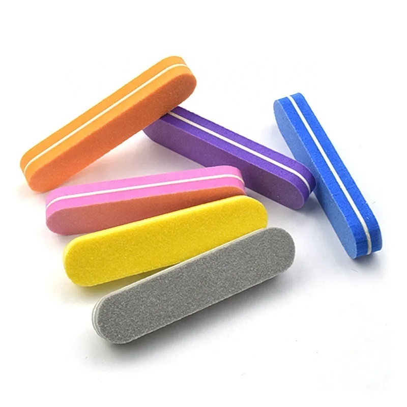 Color mini sponge nail file for professional nail polishing tools nail buffer block 100/180