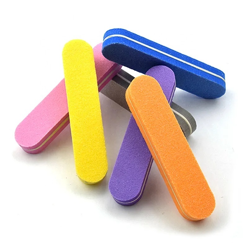 Color mini sponge nail file for professional nail polishing tools nail buffer block 100/180