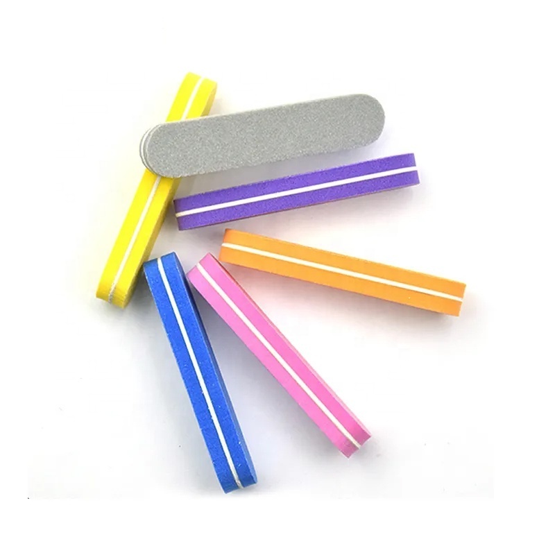 Color mini sponge nail file for professional nail polishing tools nail buffer block 100/180