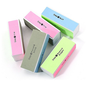 10PCS Stock Step 4 Buff Four Way Buffer Blocks Cuboid Square Soft Sponge Steps 4 Polish&Shine