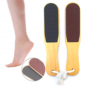 High quality Callus Remover Wooden Foot file Wooden Double Sided Pedicure Foot File