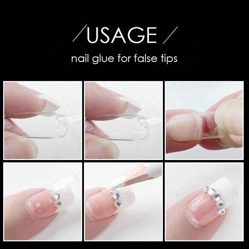 Professional Beauty Nail Glue Mini False Art Decoration Tips Nail Tips Glue