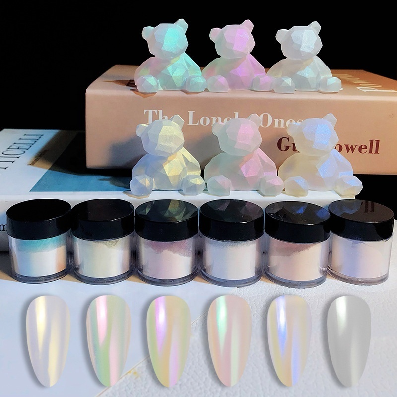 5g Nail Acrylic Powder Light Color Aurora Dropped Adhesive Manicure Professional Powder Acrylic Powder