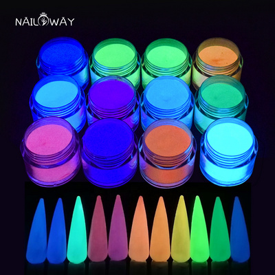 Private Label Custom Glow In Dark Dip Powder Nails System Organic Nail Acrylic Powder