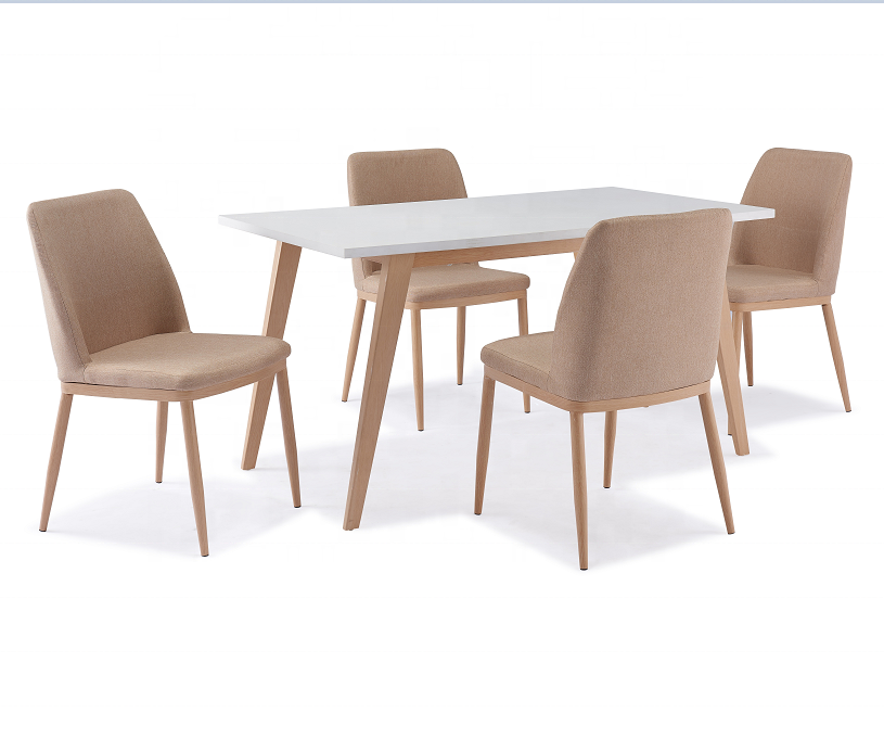 High Quality Home Furniture fabric Chair Seat Dining set Factory Dining Room Modern Design dining set