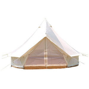 New Design 3M 4M 5M 6M 7M Outdoor Glamping Luxury Yurt 4 Season 4/6/8 Person Family Canvas Zelt Cotton Bell Tents