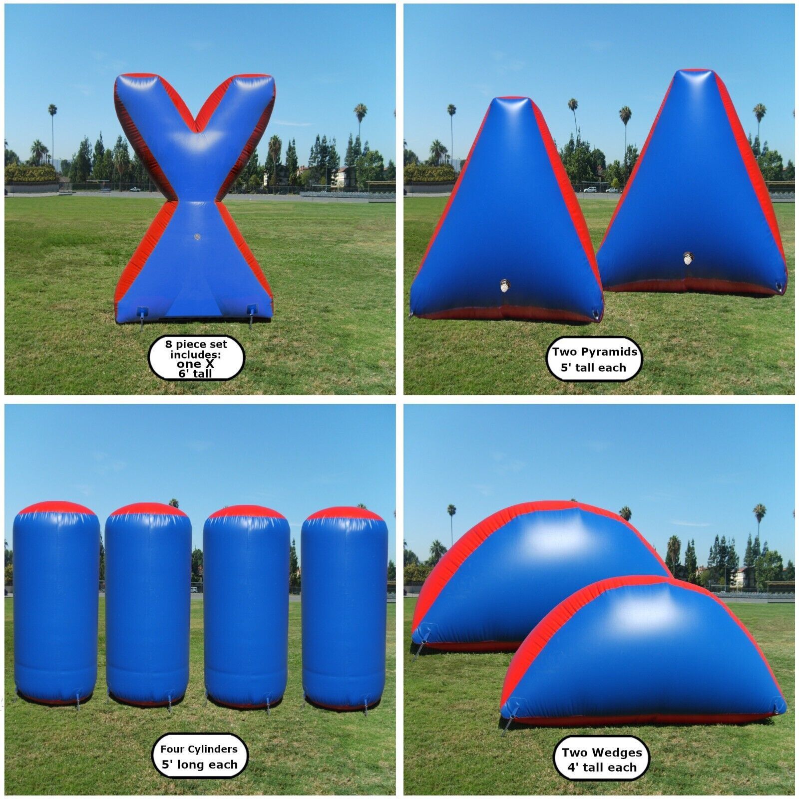 Outdoor Sports Arena Game Shooting Paintballs Obstacles Inflatable Bunker