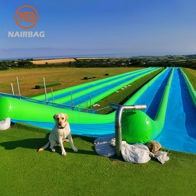 Inflatable Slip And Slide Waterslide Outdoor Entertainment Park Long Blow Up Slip 'N Slide For Adult