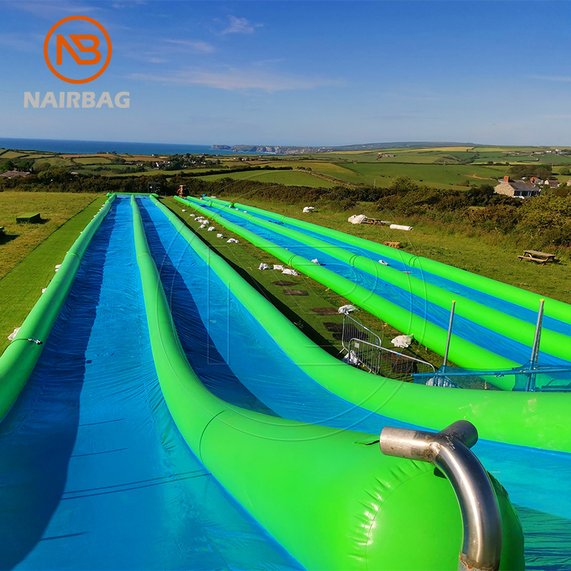 Inflatable Slip And Slide Waterslide Outdoor Entertainment Park Long Blow Up Slip 'N Slide For Adult