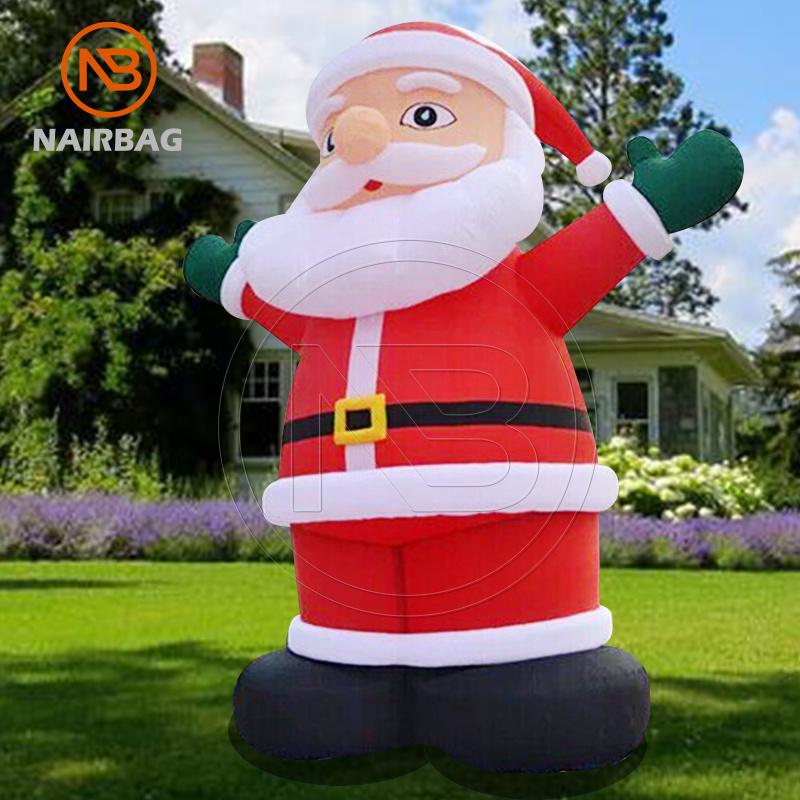 10m 33ft Giant Inflatable Santa 6m Holiday Party Christmas Decoration Led Light Large Air Blow Inflatable Santa Claus