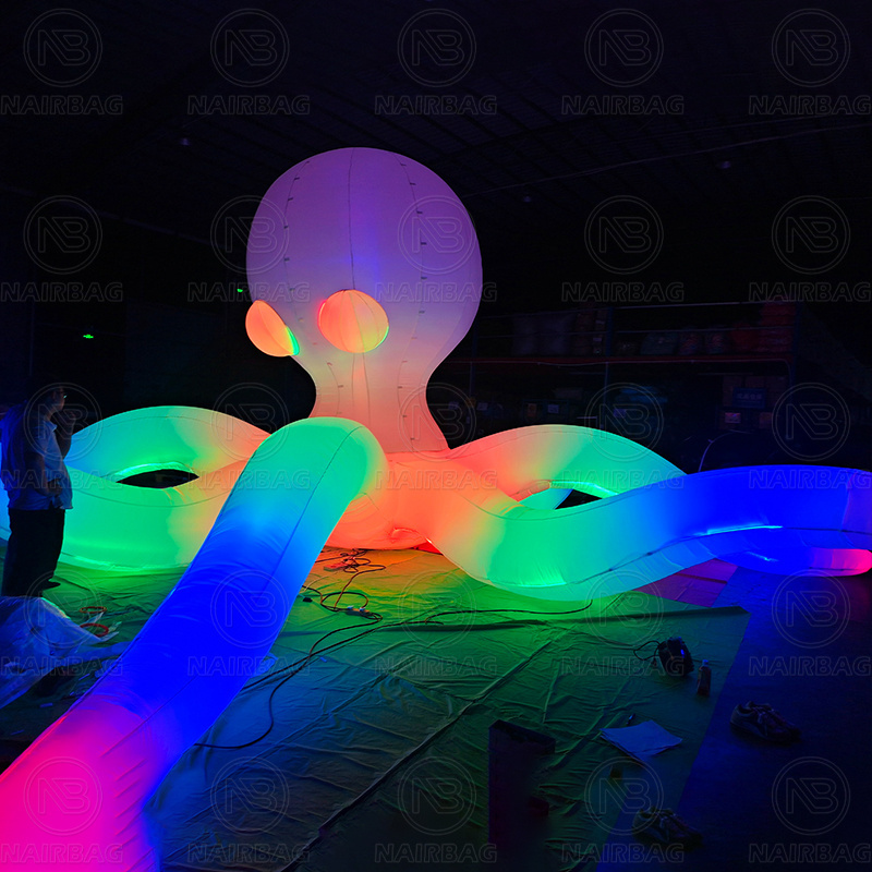 Inflatable Octopus Outdoor Giant Built In LED Inflatable Octopus Tentacle/Inflatable Octopus For Advertising