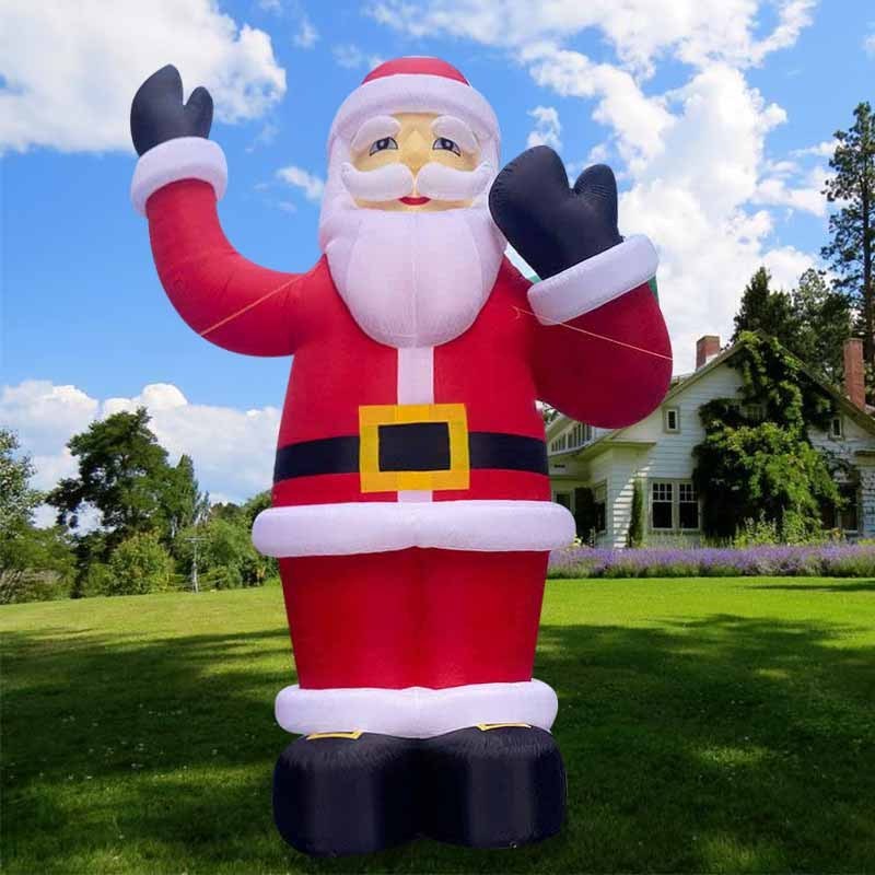 40 Foot Santa Inflatable Model Christmas Decorations Holiday Outdoor Large Cartoon Xmas 40ft Inflatable Santa Claus