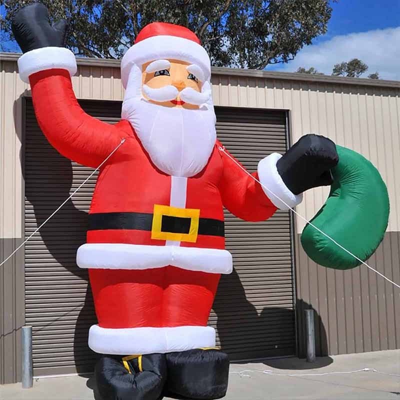 40 Foot Santa Inflatable Model Christmas Decorations Holiday Outdoor Large Cartoon Xmas 40ft Inflatable Santa Claus