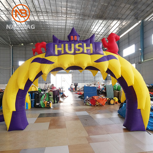 Inflatable Pumpkin Archway Outdoor Advertising Halloween Arch Entrance Decorations Inflatable Arches For Sale