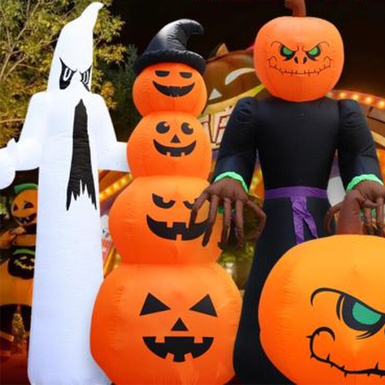 Halloween Inflatables Outdoor With Yard Scary Pumpkin Holiday Inflatable Model Halloween Decoration