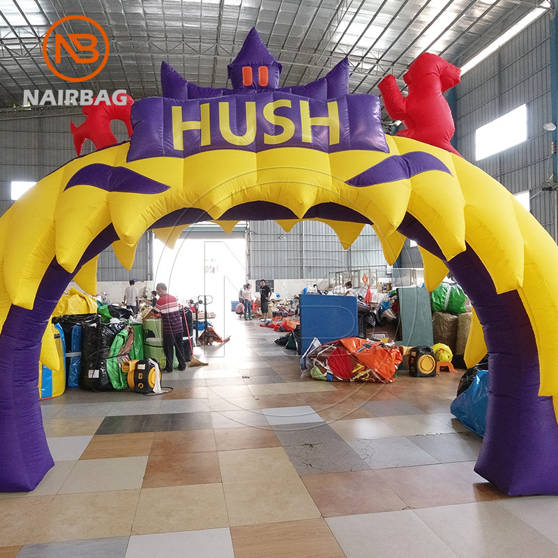 Inflatable Pumpkin Archway Outdoor Advertising Halloween Arch Entrance Decorations Inflatable Arches For Sale