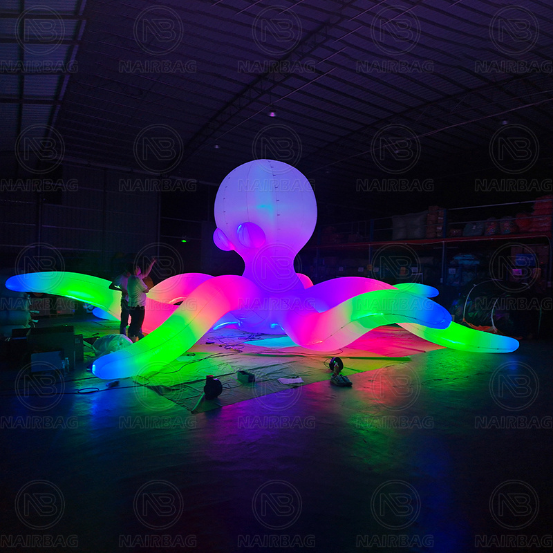 Inflatable Octopus Outdoor Giant Built In LED Inflatable Octopus Tentacle/Inflatable Octopus For Advertising