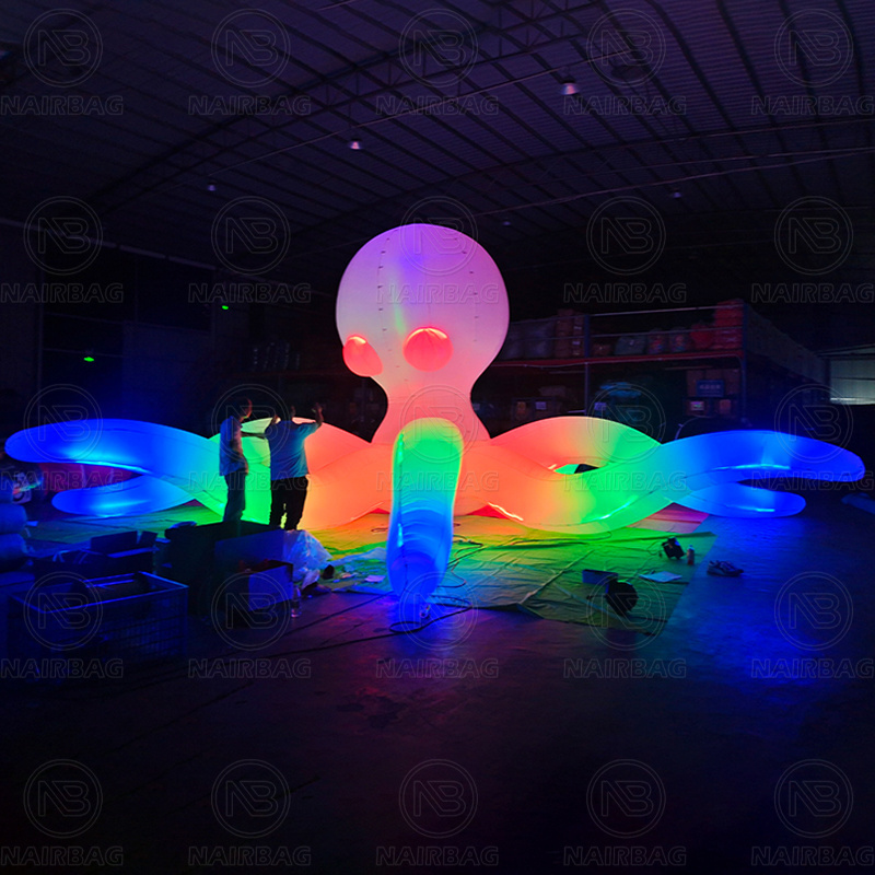 Inflatable Octopus Outdoor Giant Built In LED Inflatable Octopus Tentacle/Inflatable Octopus For Advertising