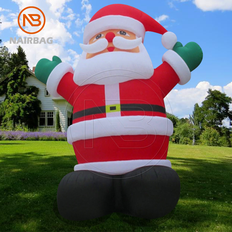 10m 33ft Giant Inflatable Santa 6m Holiday Party Christmas Decoration Led Light Large Air Blow Inflatable Santa Claus