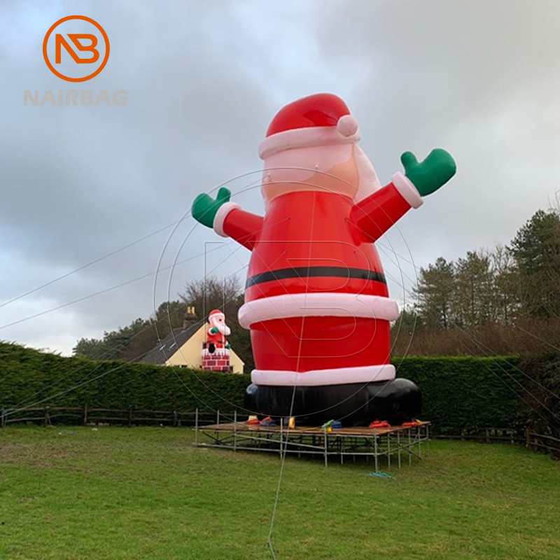 10m 33ft Giant Inflatable Santa 6m Holiday Party Christmas Decoration Led Light Large Air Blow Inflatable Santa Claus