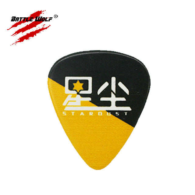 High Quality Best Price Full Color Printing Custom Design Guitar Plectrums Various Thickness Celluloid Nylon ABS Delrin Acetal