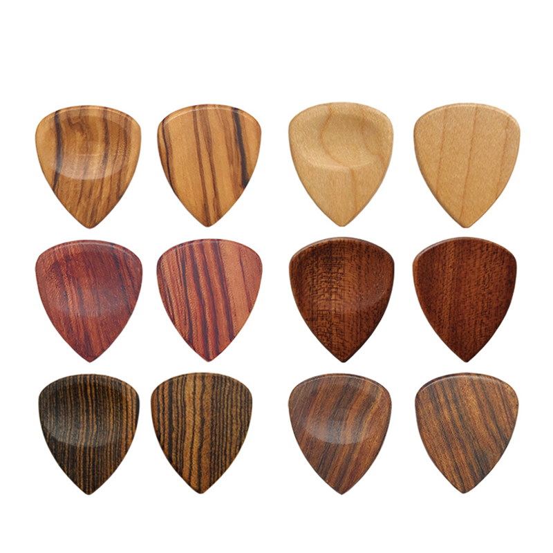 2.3-2.8mm 100% Wooden Factory Price High Quality Blank Wholesale Wood Guitar Picks Support Custom Online Store Supplier