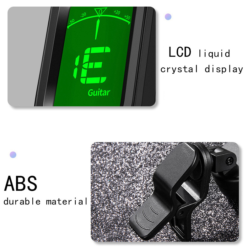 Fast Delivery Hot Sell LCD Digital OEM Guitar Tuner Clip On Chromatic for Acoustic, Bass,Ukulele E-commerce Supplier