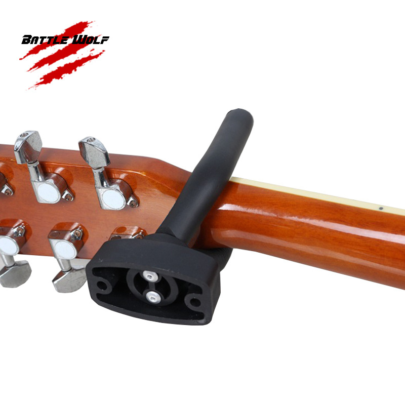 Lower MOQ Wholesale Adjustable Guitar Hanger Wall Mount For Acoustic Classic Electric Guitar Bass E-commerce Supplier