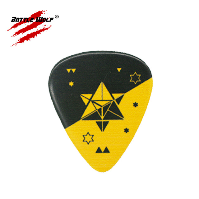 High Quality Best Price Full Color Printing Custom Design Guitar Plectrums Various Thickness Celluloid Nylon ABS Delrin Acetal