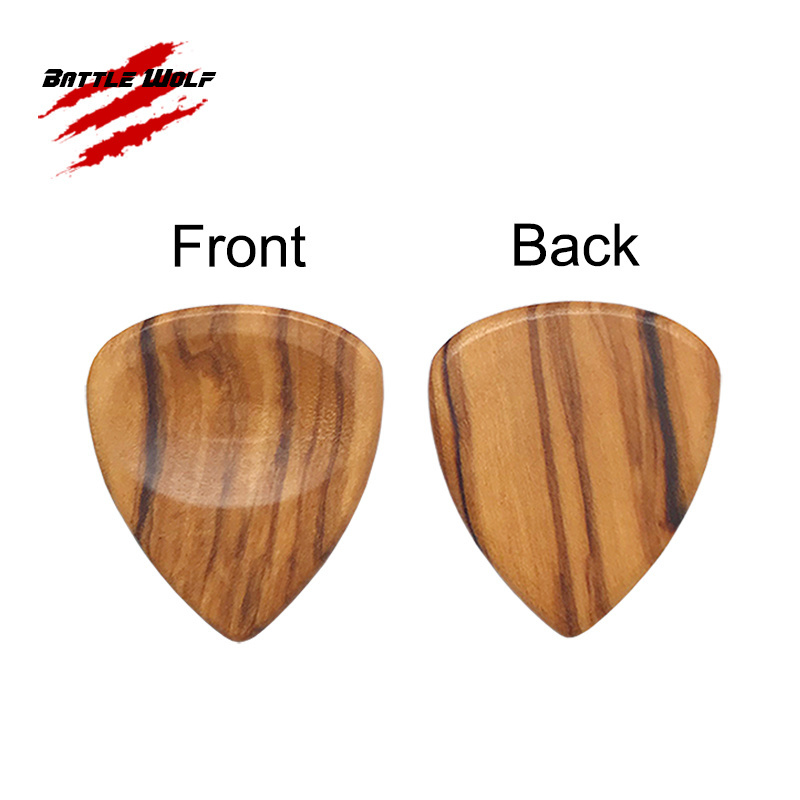 2.3-2.8mm 100% Wooden Factory Price High Quality Blank Wholesale Wood Guitar Picks Support Custom Online Store Supplier