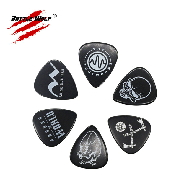 Support Custom Design Image 0.46mm 0.71mm 0.88mm 0.96mm 1.2mm 1.5mm Celluloid Material OEM Guitar Pick E-commerce Supplier