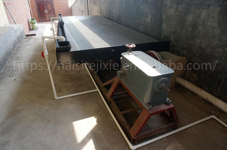 gold silver ore selection shaker table vibrating shaking table