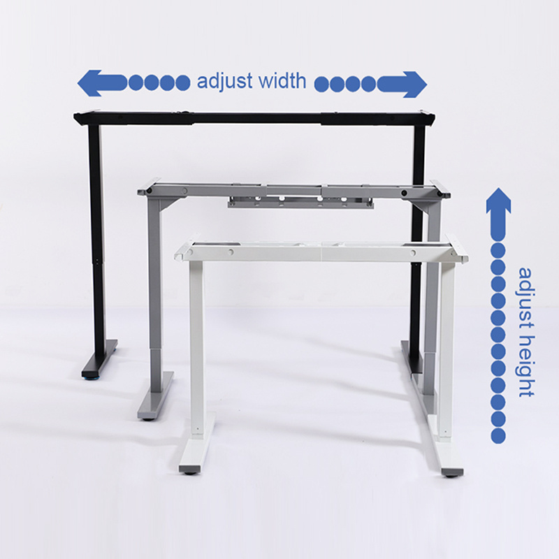 Custom Friendly Ergonomic Office Standing Desk Factory Adjustable Height Table with Wheels