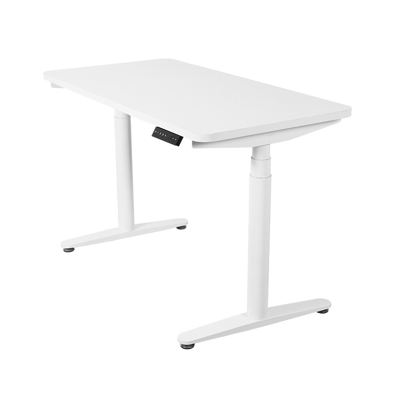 2DF3  White Dual Motor Electric Adjustable Desk Height Adjustable Standing Desk Stand Up Desk Luxury Office Furniture