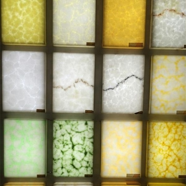 Translucent Resin Panel Man Made Artificial Stone