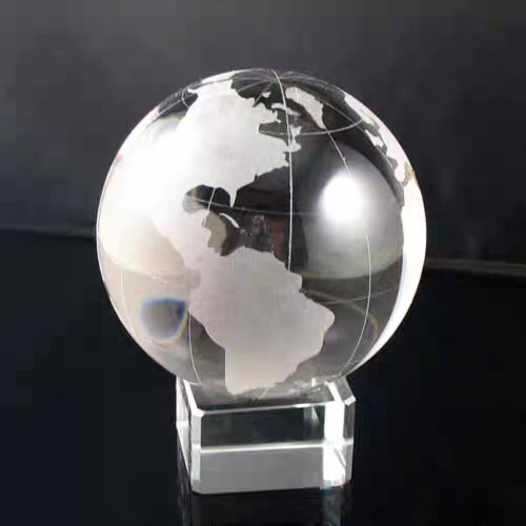 New Style Wholesale 3D Laser Engraving Crystal Ball K9 Crystal Glass Ball