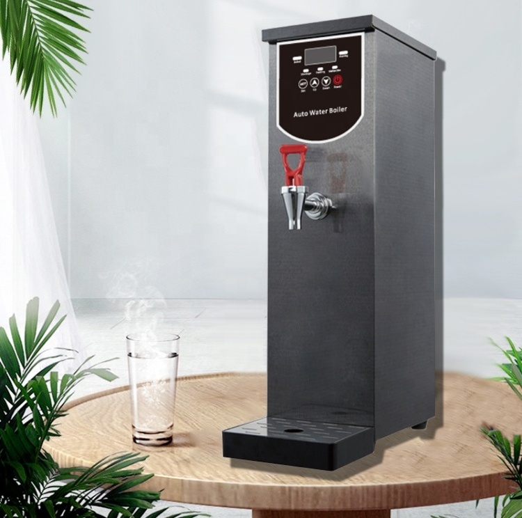 Water machine milk tea shop 50L/h stepping water boiler electric heating automatic hot water machine stainless steel 30L