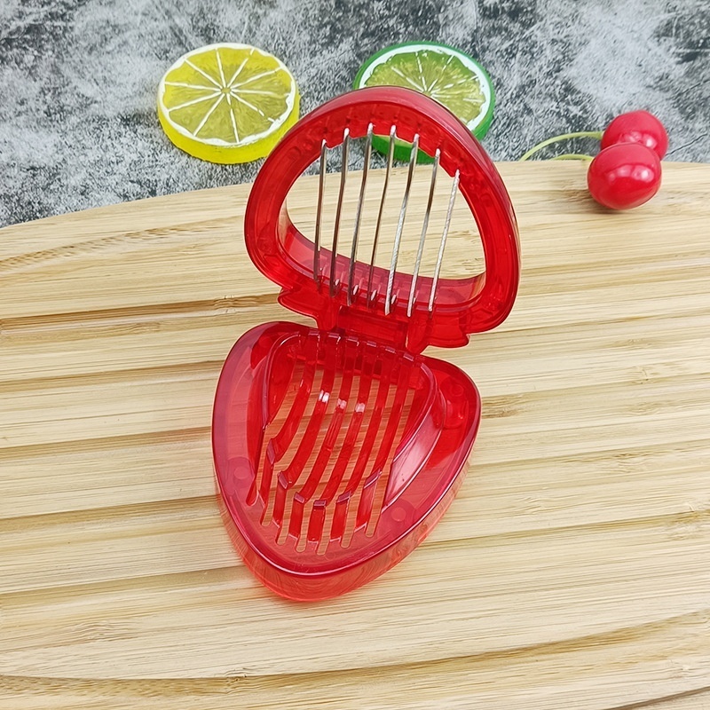 Strawberry Silcer Kitchen Gadgets Stainless Steel Strawberry Slicer Fruit Slicer