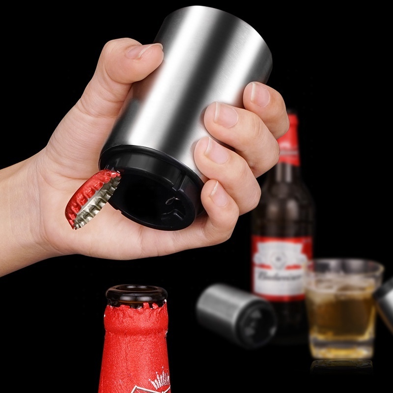 Press Wine Bottle Opener High-grade Metal Corkscrew Creative Can Shape Stainless Steel Beer Can Opener