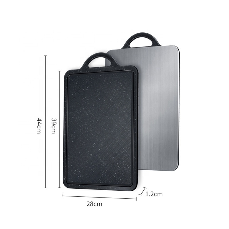 Multifunction Thickened 304 Stainless Steel Chopping Board Anti-mildew Double-sided Cutting Board