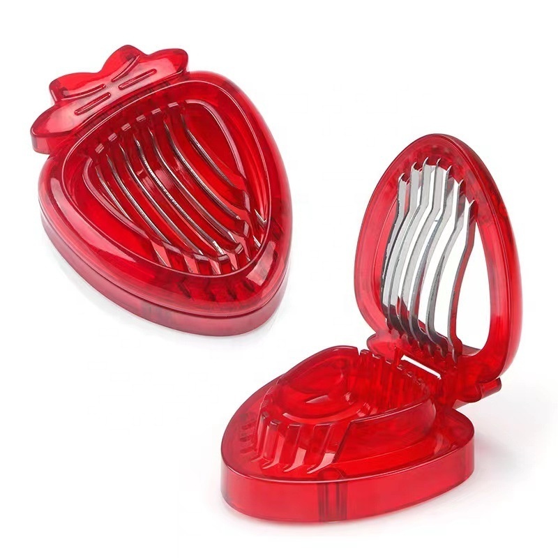 Strawberry Silcer Kitchen Gadgets Stainless Steel Strawberry Slicer Fruit Slicer