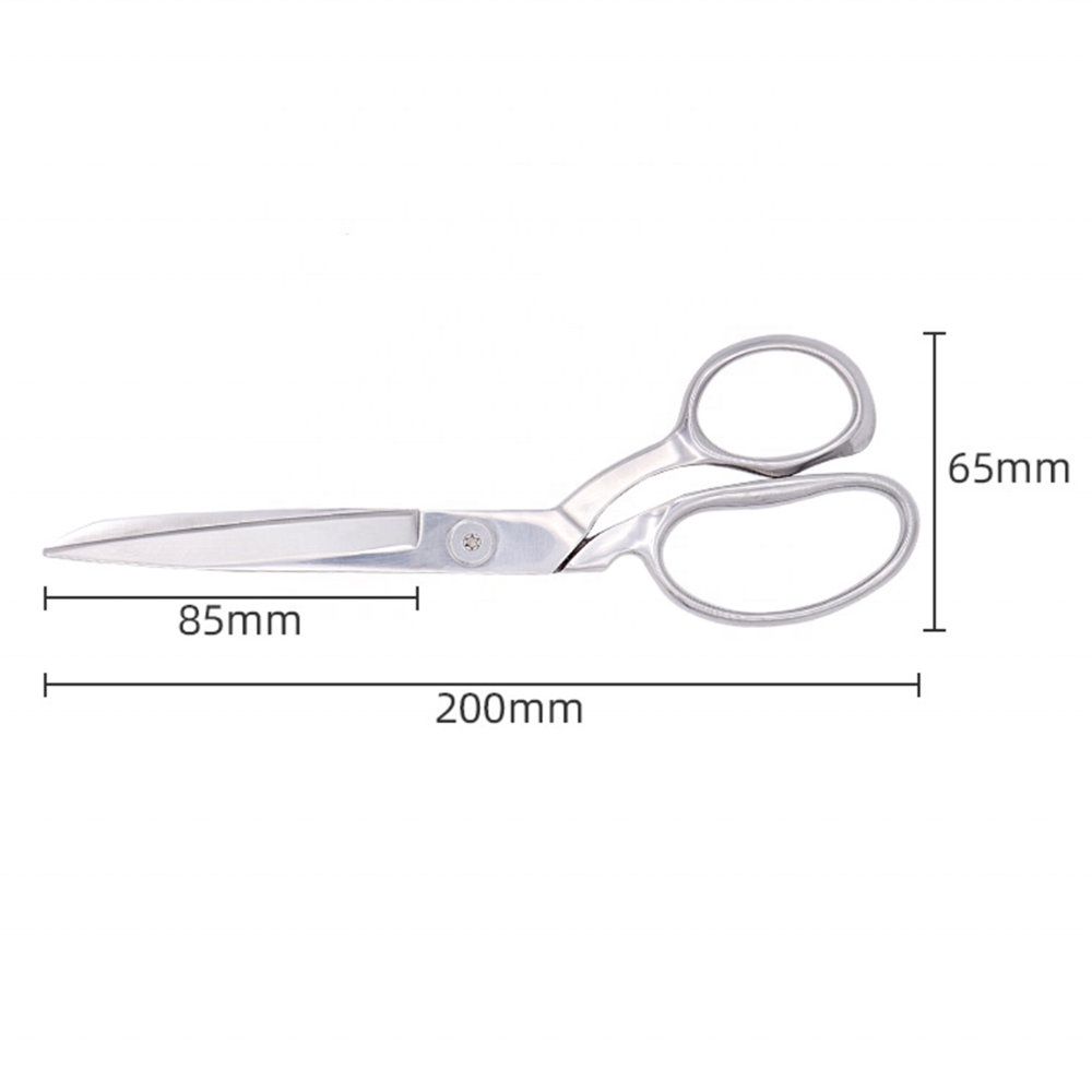 8'' Silver Sharp Tailor Scissors Fabric Scissors Stainless Steel clothing scissors, Professional Heavy Duty Dressmaking Shears