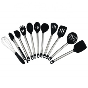 High Quality Household Utensil 11 PCS Kitchen Utensils Gadgets Stainless Steel Handle Kitchen Utensils From China