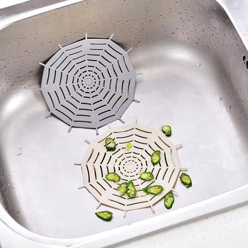 Practical Kitchen Bathroom Floor Shower Drain Cover Strainer Silicone Hair Stopper Sink Strainers For Hair Catcher