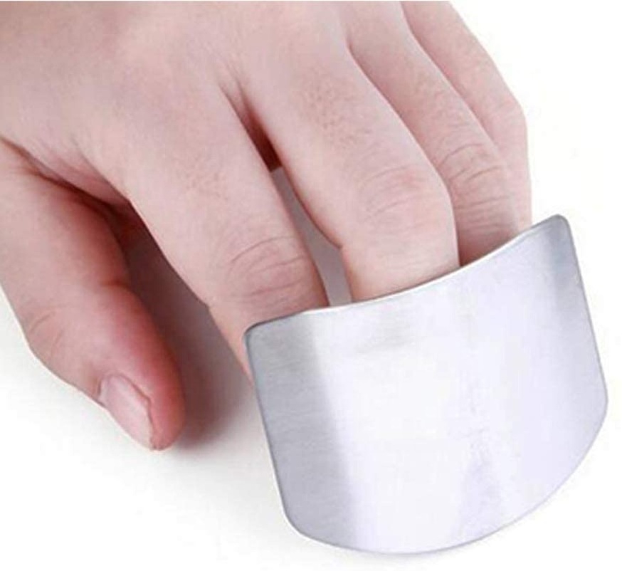 Finger Guards for Cutting, Stainless Steel Finger Knife Protect/Chef Finger Hand Saver Kitchen Cooking Tool for Food Vegetables