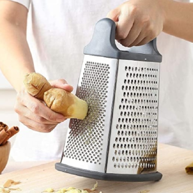 High quality commercial box cheese grater professional box grater stainless steel with 4 sides