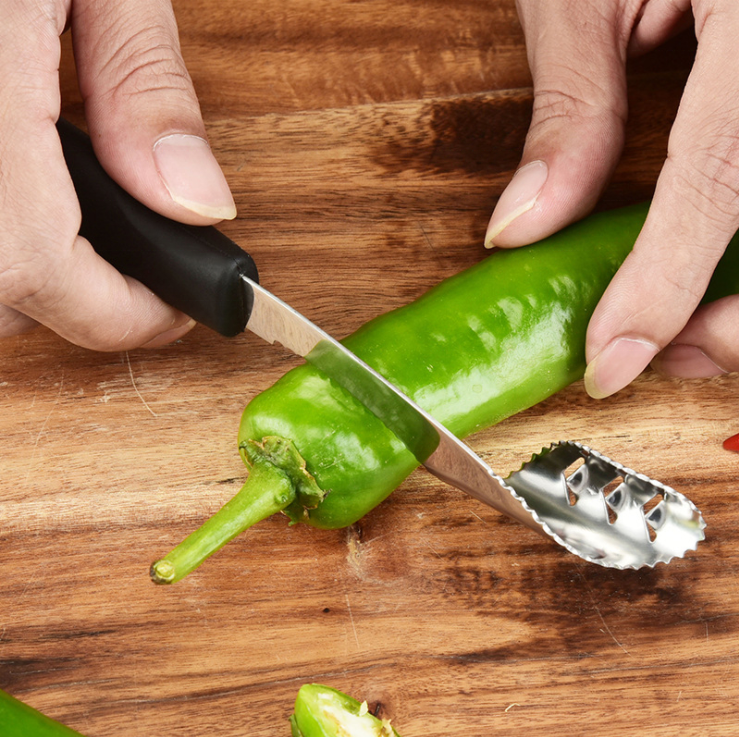 Hot Sale Jalapeno Pepper Corer Cutter Slicer Core Seed Remover Fruit Kitchen Tools