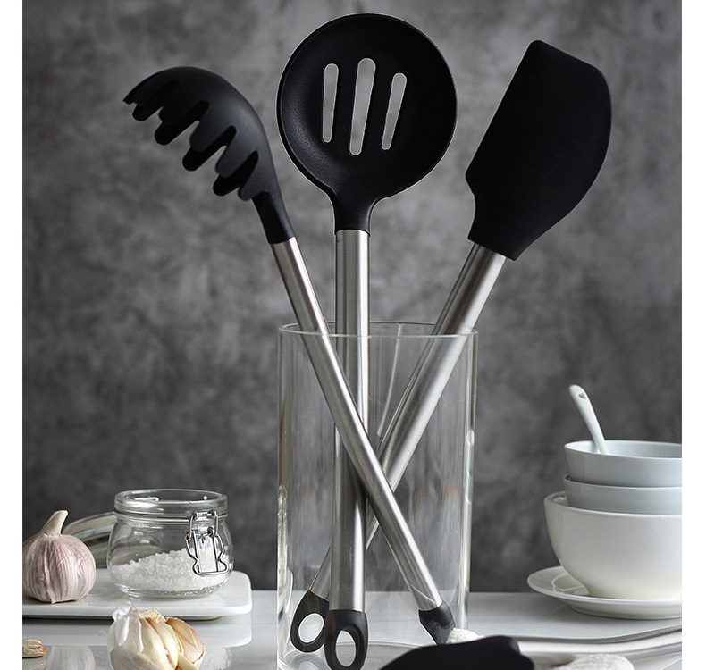 High Quality Household Utensil 11 PCS Kitchen Utensils Gadgets Stainless Steel Handle Kitchen Utensils From China