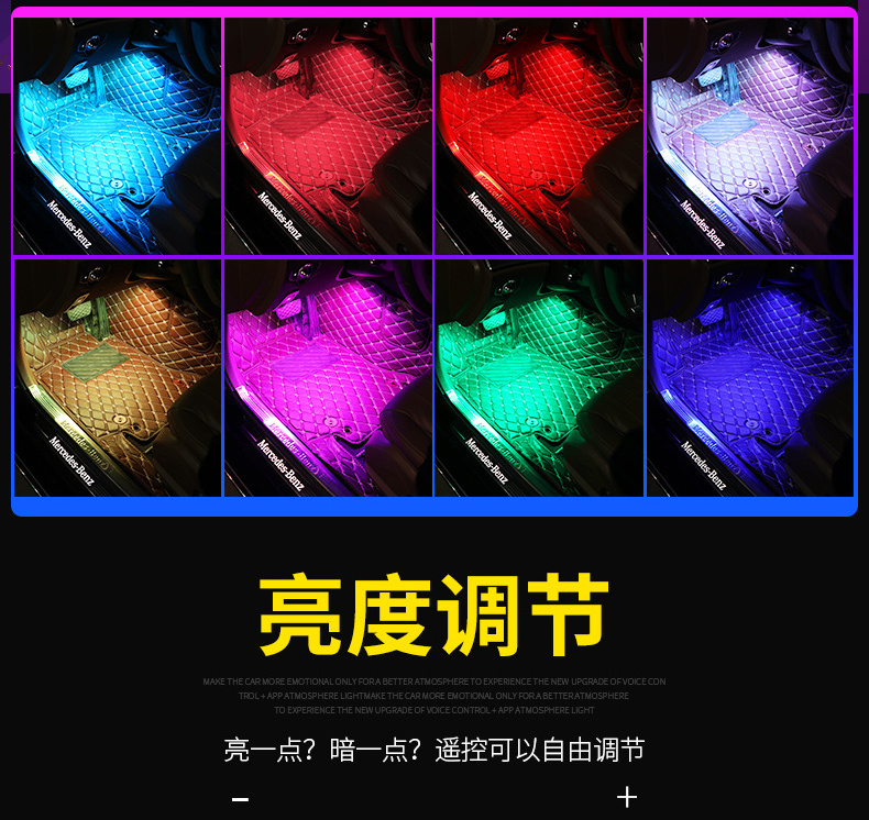 RGB Control Flash  5050 SMD Car-styling Multi Colors auto Lighting LED Lamp car led interior light bulb