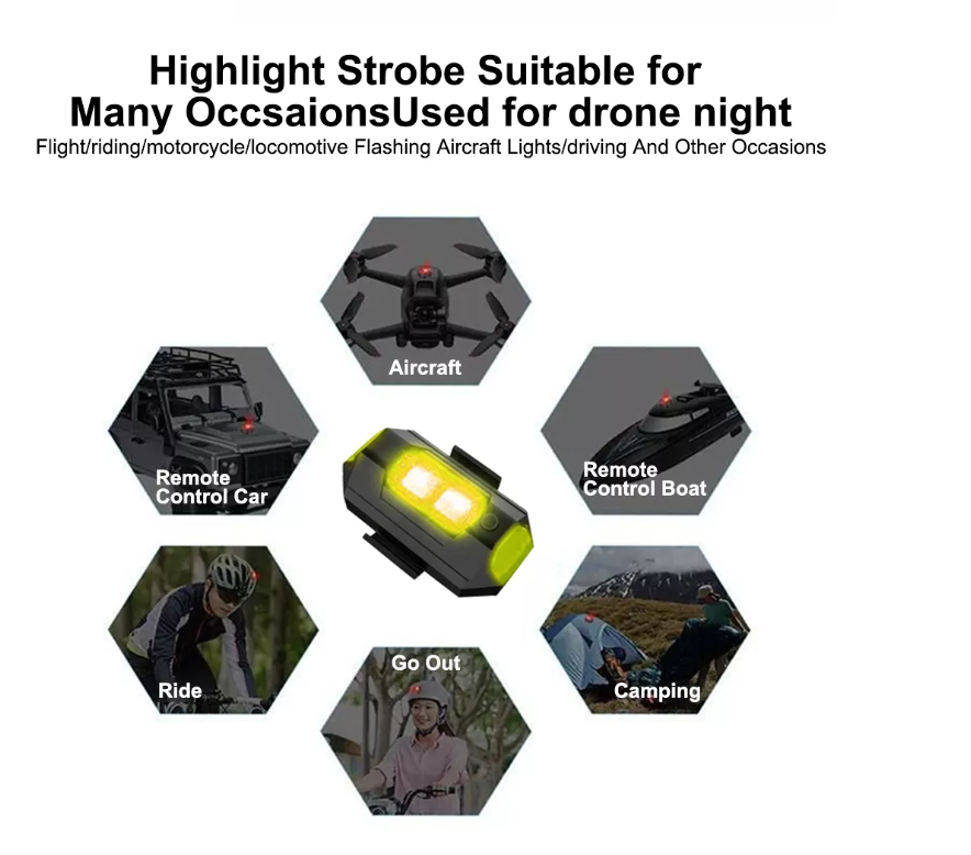 Factory Wholesale Charging Strobe Light Drone Aircraft Light Flight Signal warning Light